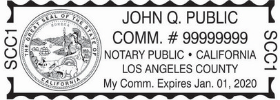 Xstamper N18 California Notary Stamp